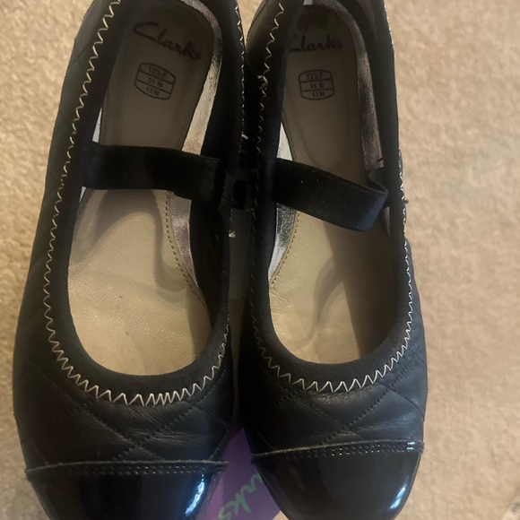 Clarks Dance Pop Tod Leather Mary Jane Flats US13M EU31 - Picture 6 of 17